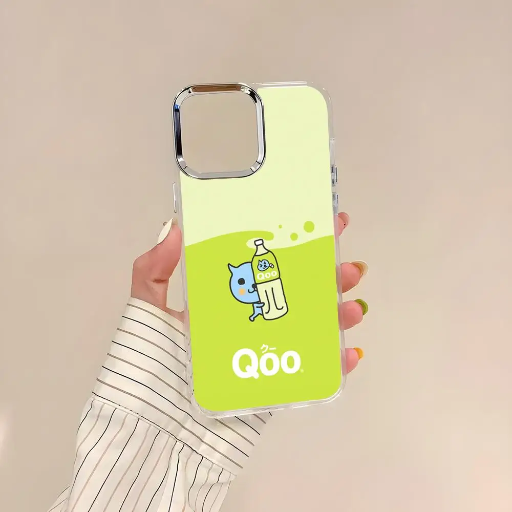Фото Милый чехол Qoo для iPhone 17 Air, 17e, 16, 15, 14, 13, 12, 11 Pro Max Plus, прозрачный, мягкий №4