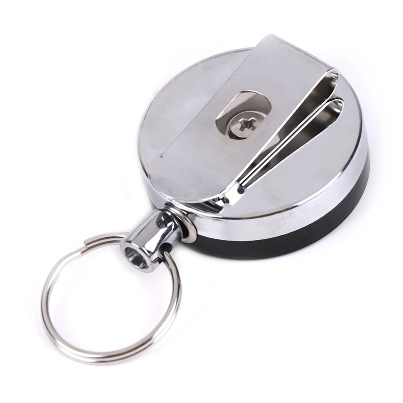 

1pc Portable Outdoor Anti-theft Anti-lost Safety Key Chain Retractable Recoil Belt Clip Rope Keyring Fashion Jewelry Accessories