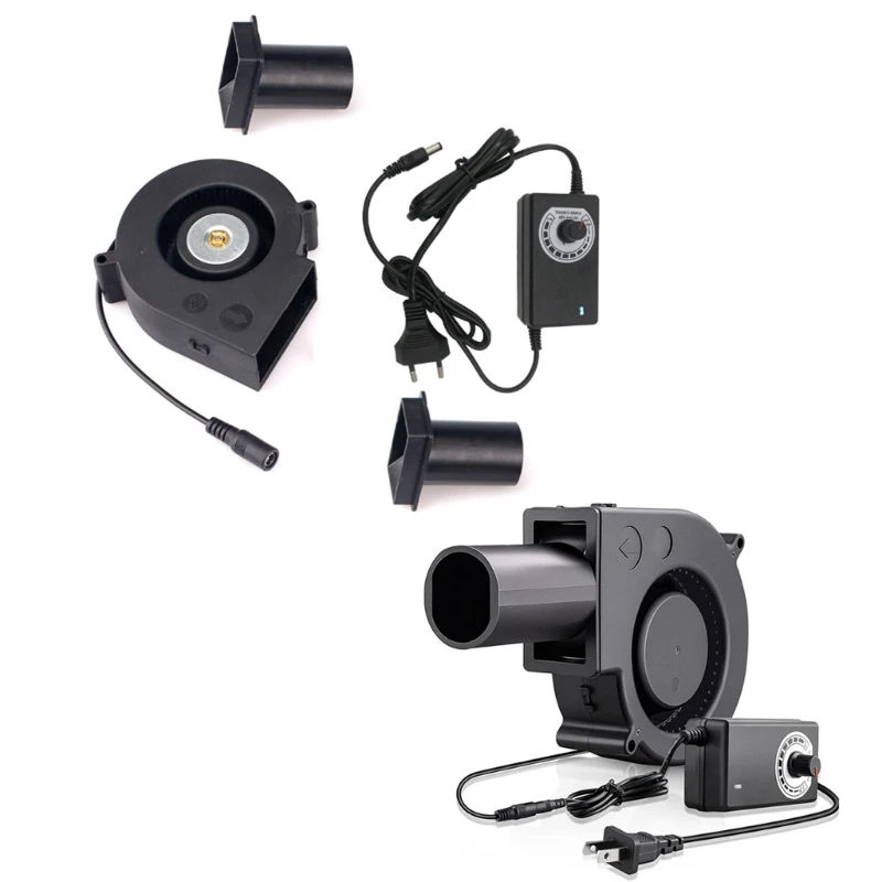 Вентилятор для барбекю 12 В с круглой головкой высокий объем воздуха контроль