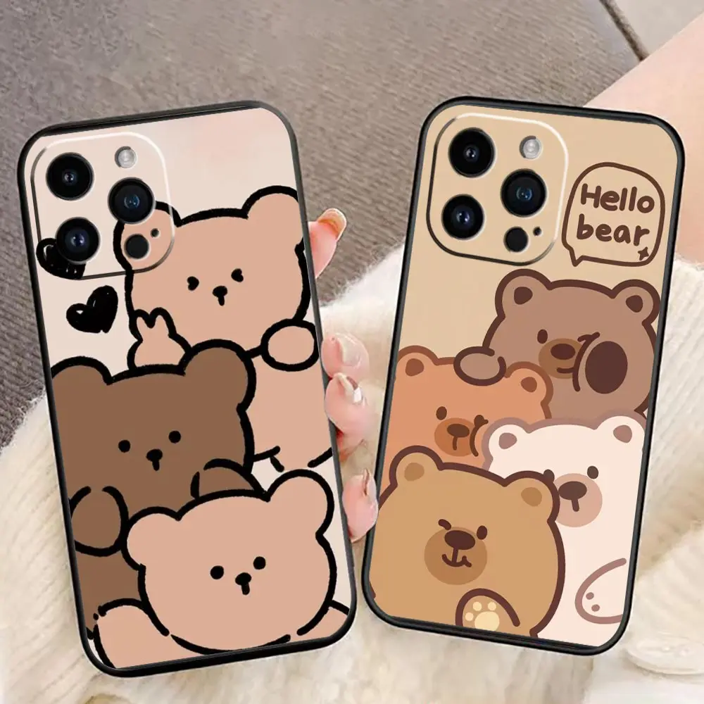 

Cute Panda Tiger Cat TPU Case For IPhone 14 11 12 13 PRO MAX Apple 7 6S 8 SE Plus X XR XS MAX 11 12 13 Funda Capa Coque Cover