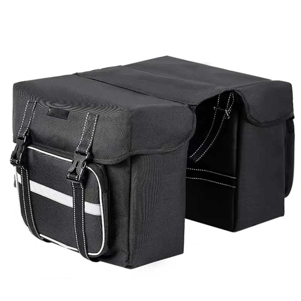

28L Large Capacity Bicycle Double Bag Waterproof Holder Polyester Pannier Pack Storage Rear Seat Mountain Road Bike Carrier