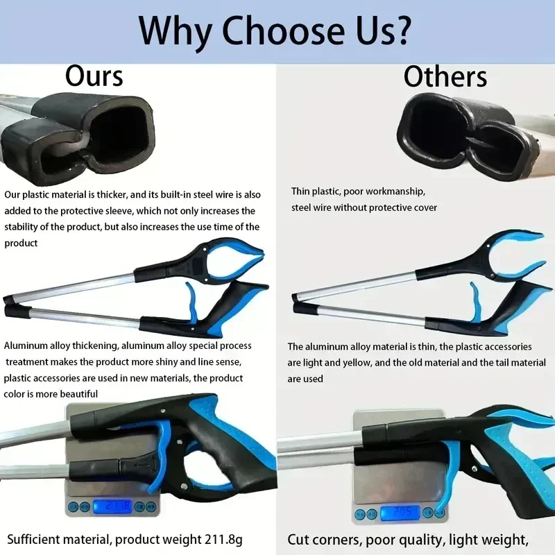 1 шт. 32 дюйма складной захват инструмент для сбора мусора подходящий пожилых