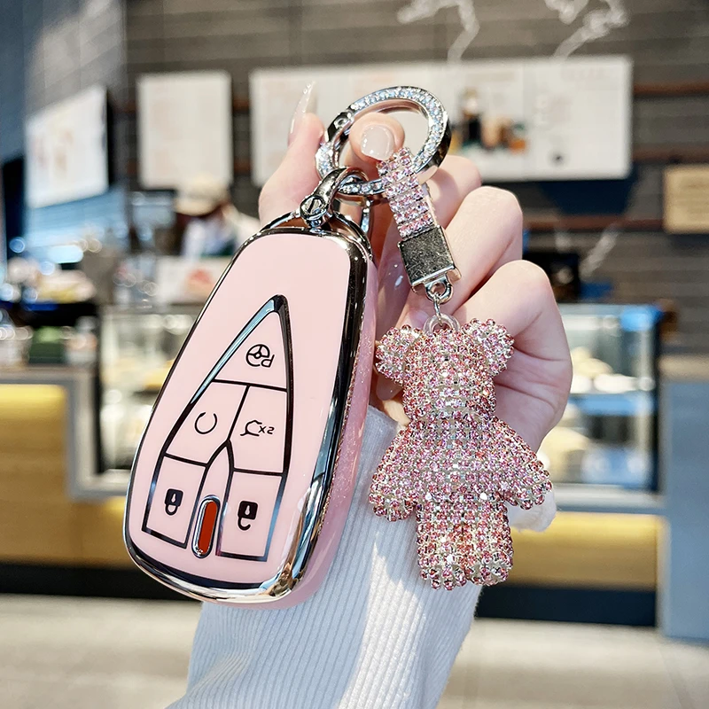 

Автомобильный брелок для Changan UNIK CS35 PLUS CS55 PLUS CS75 PLUS Eado чехол Oushang X5 X7 EV кожаный брелок с бриллиантом