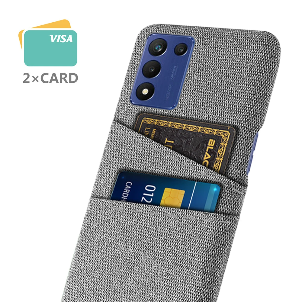 

For Oppo Realme Q3S 5G Case Luxury Fabric Dual Card Phone Cover For Realme Q3S Q3T Q3i Q3 Pro Carnival Coque For Realme Q3S 5G
