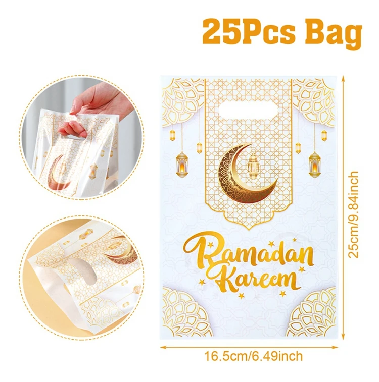 Пластиковые подарочные пакеты Ид Мубарак QIFU