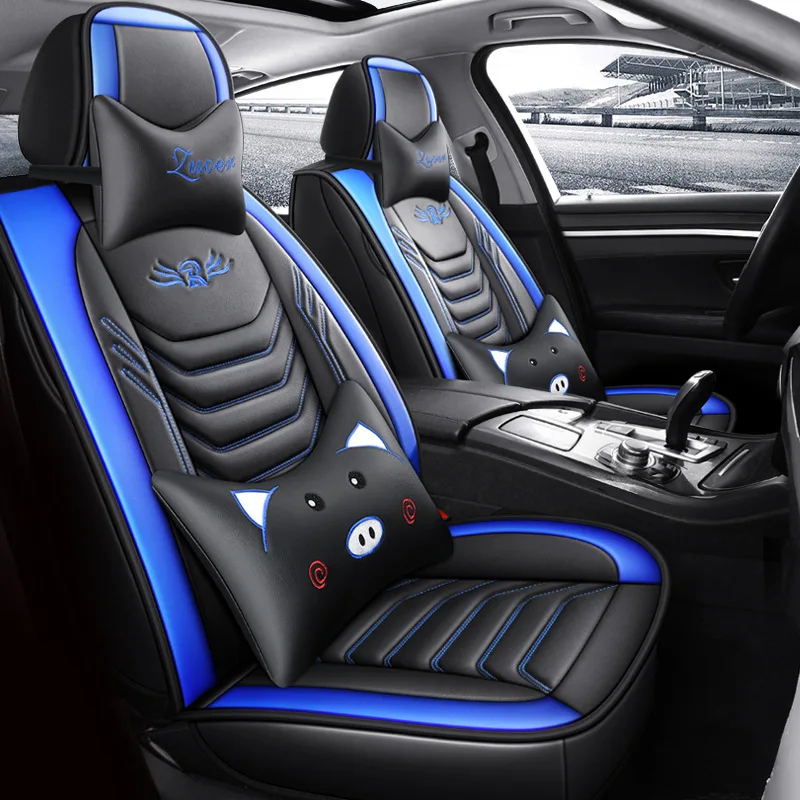 Кожаные чехлы на сиденья для Nissan Juke X-Trail Leaf Qashqai J10 J11 Tiida T32 Navara D22 Np300 Versa Dualis Kicks Livina