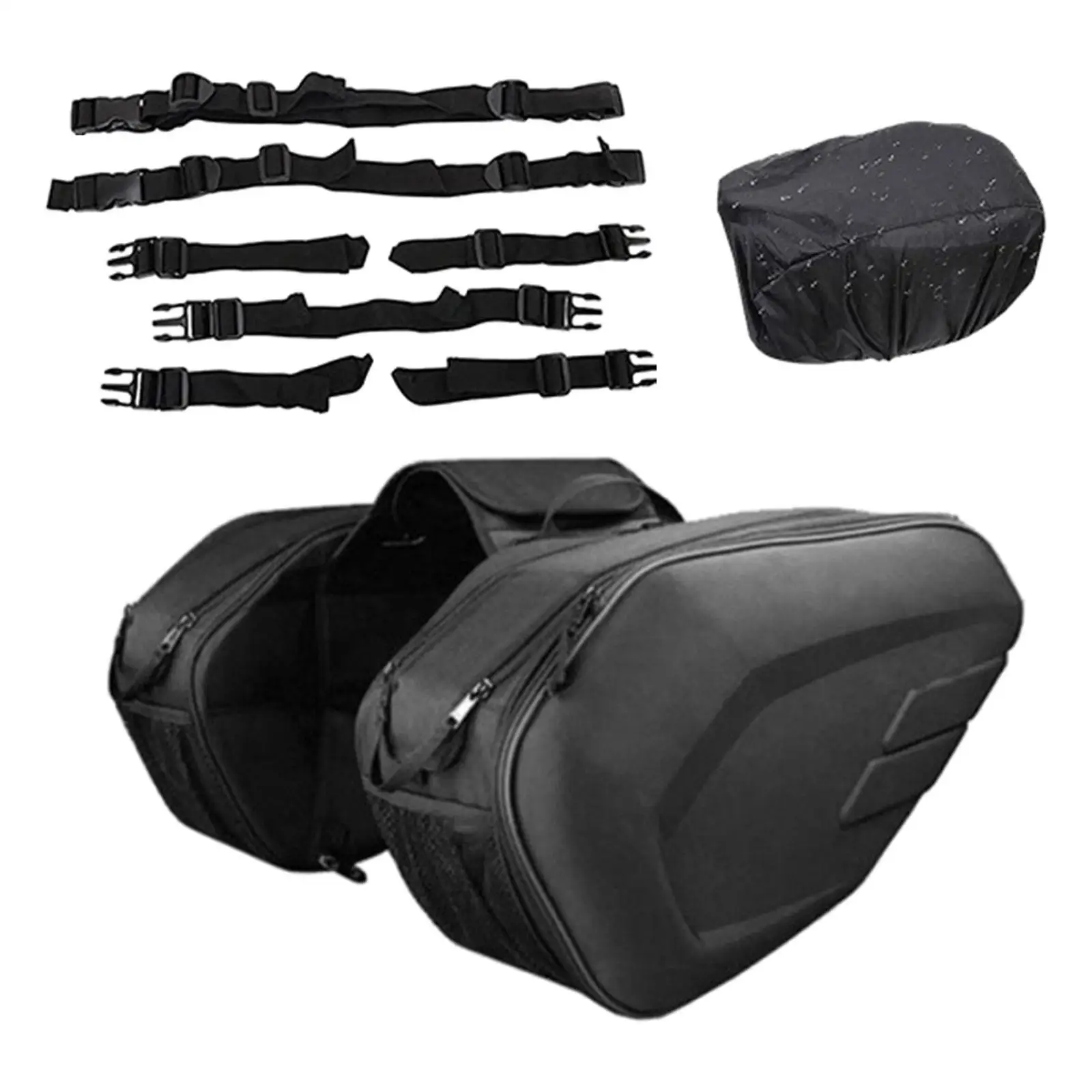 Мотоциклетные седельные сумки из искусственной кожи регулируемая сумка для