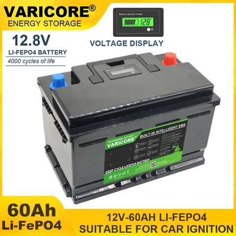 Оригинальная литиевая батарея VariCore YQ-6 12В 60 Ач LiFePO4