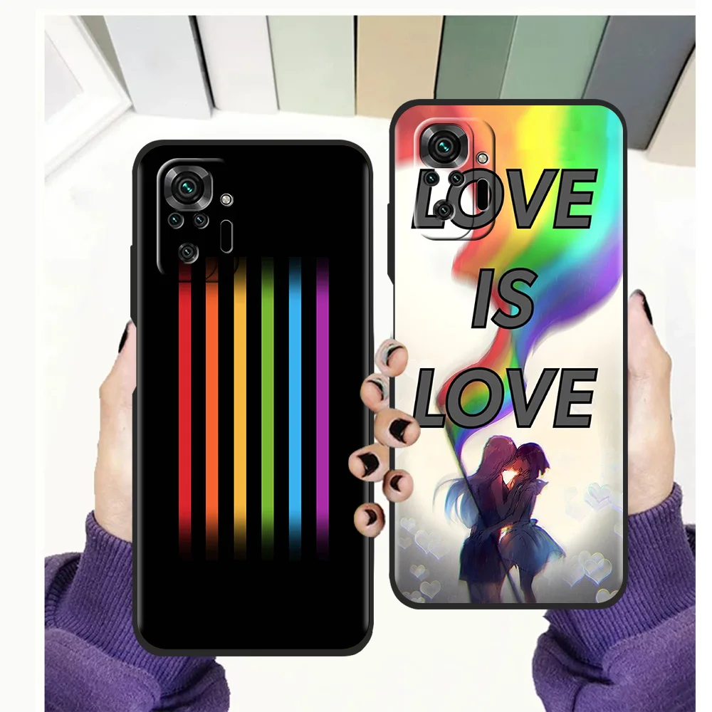 

Gay Luxury Case For Redmi Note 11 Pro 10 9 9s 8 8T 7 Pro K40 Gaming 9A 9C 8 8A Pro Plus 5G Silicone Shell Fundas Coque TPU Bag