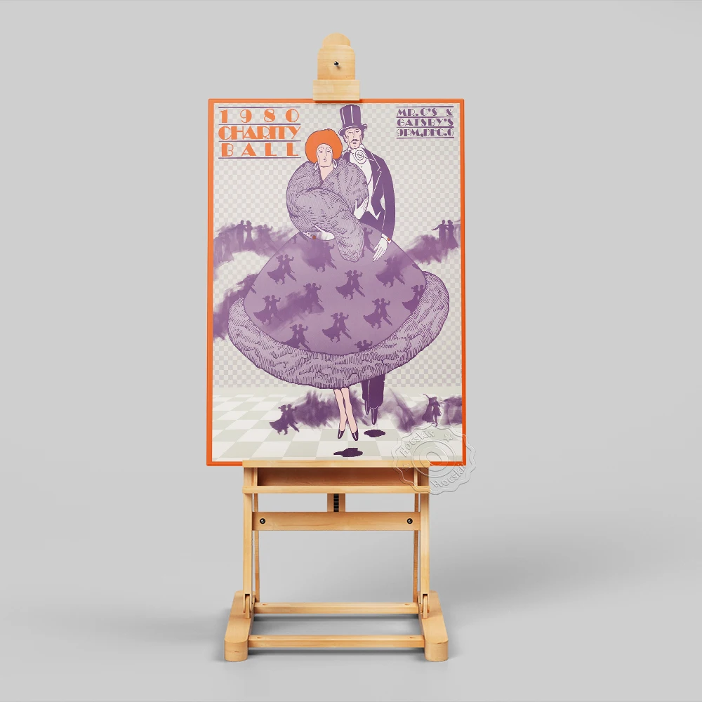 Lanny Sommese благотворительный шар винтажная реклама печать художественный постер