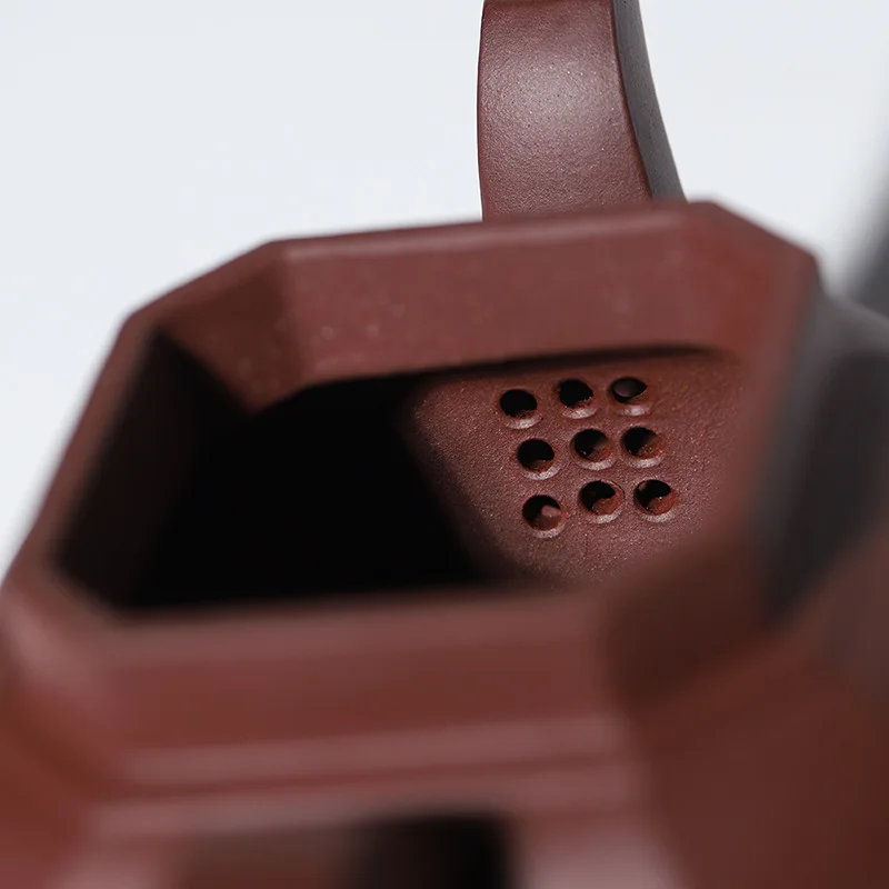 High Quality Yixing Ore Purple Clay Handmade Eight Square GD Pot Sand Household Teapot Tea Set