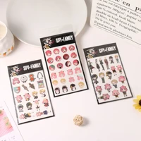 japanese anime spy spy play house transparent stickers pvc creative stickers suitcase stickers toy fan gifts ania lloyd cosplay