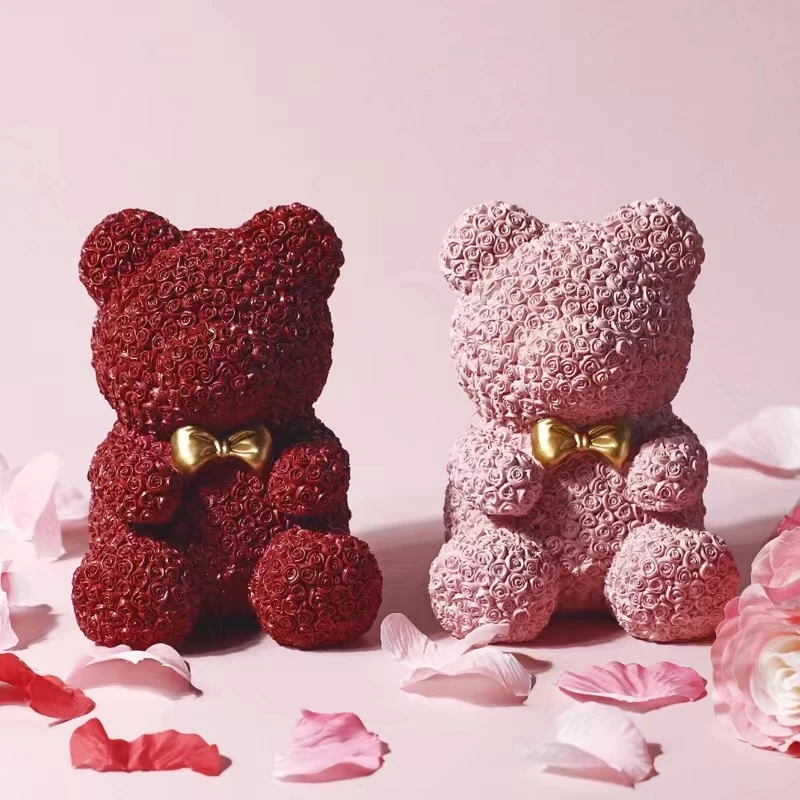 

Украшение для дома, роза, искусство, скульптура животного в скандинавском стиле, офисные аксессуары