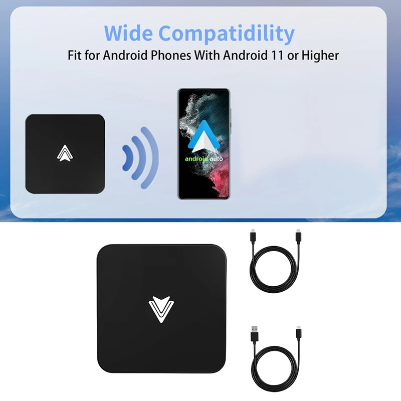 Проводной к беспроводному Android Auto Carplay для Netflix Car Ai Box Linux System Bluetooth 5G Wi-Fi адаптер