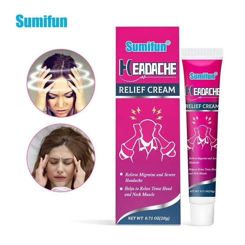 

20g Sumifun Headache Relief Cream Herbal Migraine Treatment For Relax Nerve Soothing Pain Dizziness Refreshing Medical Ointment