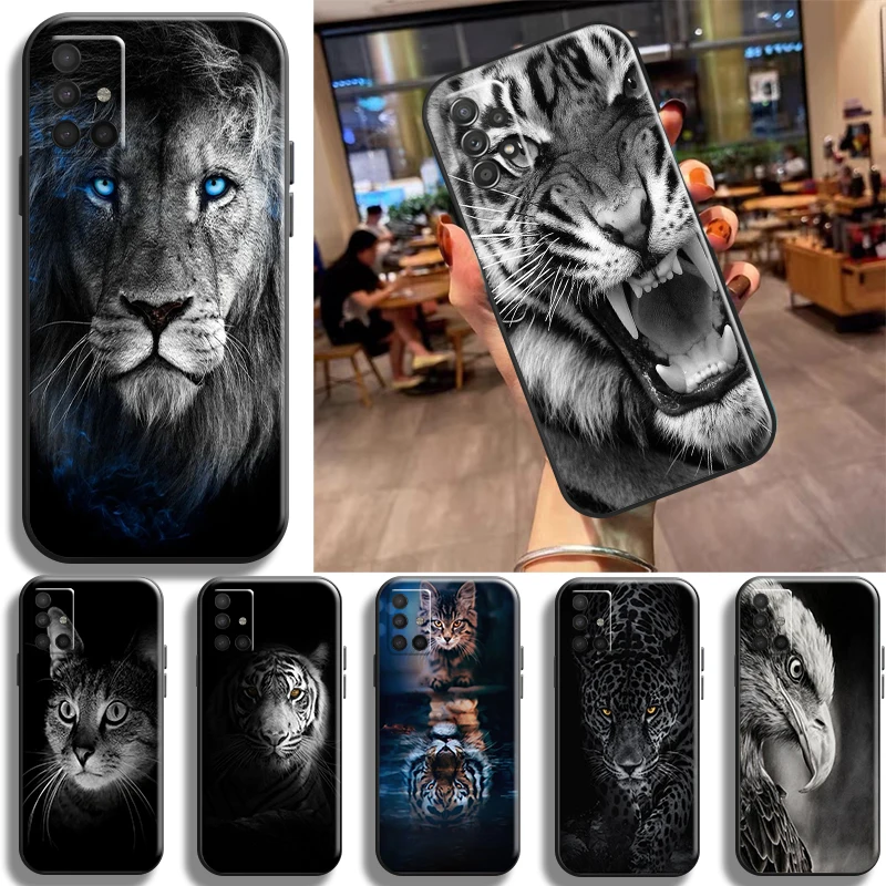 

Dog Cat Lion Tiger Wolf Eagle Phone Case For Samsung Galaxy A11 A12 A20 A21S A22 A31 A32 A42 A51 A52 A71 A72 4G 5G Back Carcasa