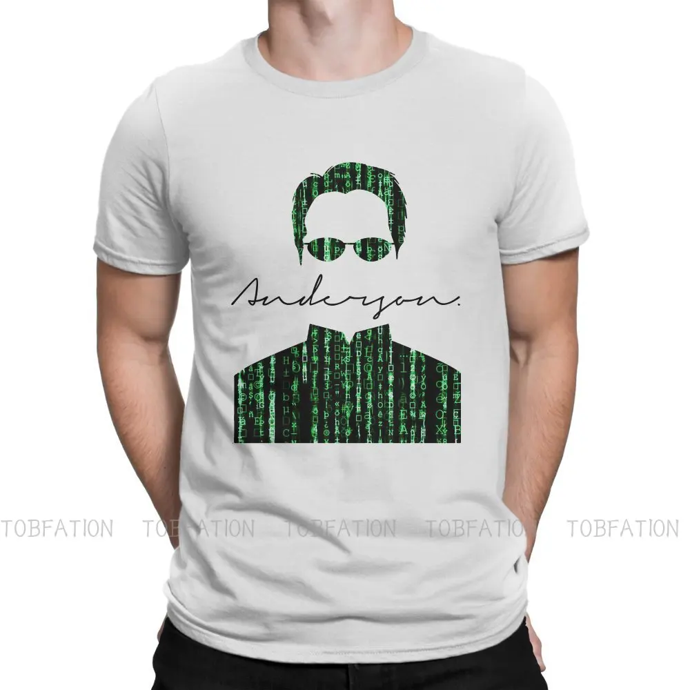 Хипстерские футболки Anderson, Мужская футболка из ткани с графическим рисунком, уличная одежда, футболка с круглым вырезом, оверсайз
