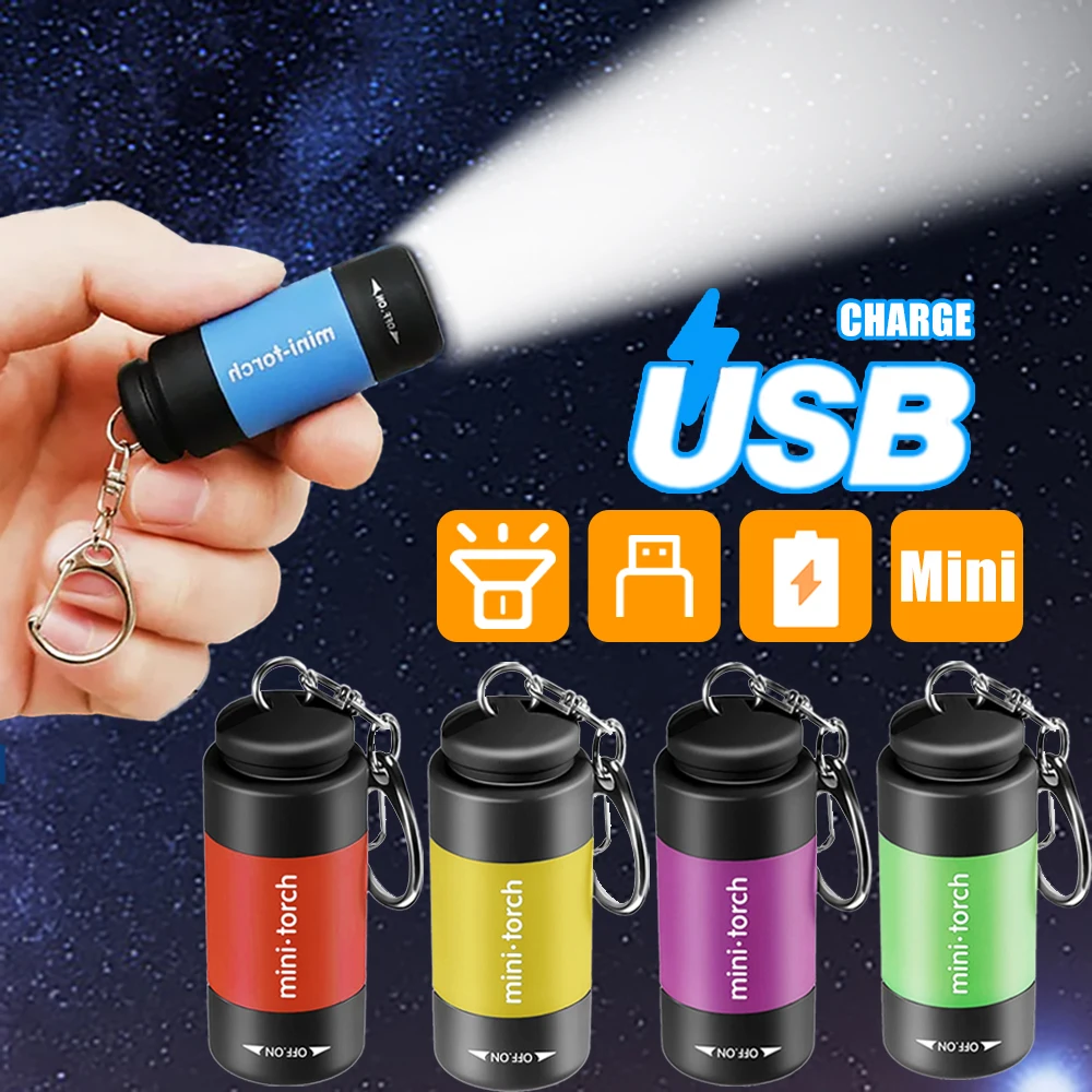 Светодиодный мини-фонарик с зарядкой от USB