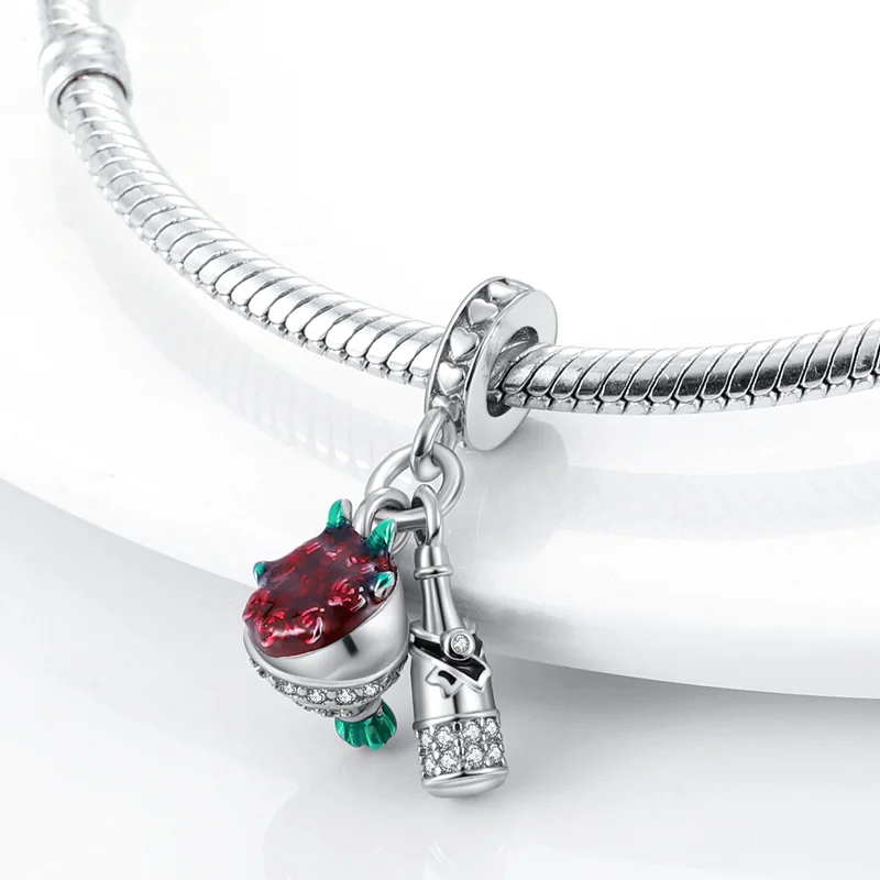 Подвеска-Шарм Футбольный замок из серебра 925 пробы |