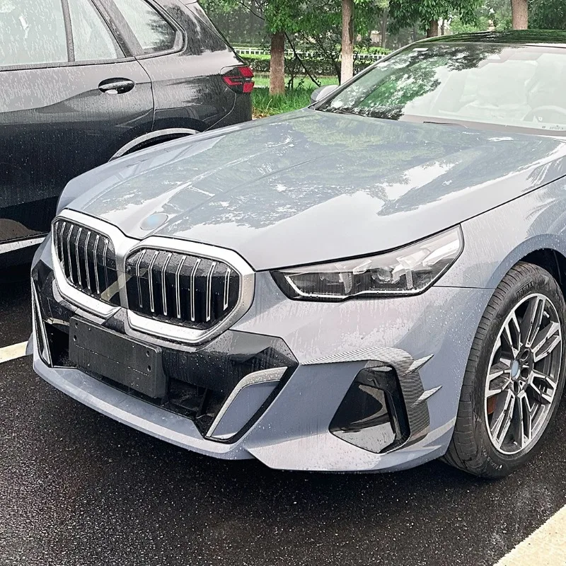 Фото Для BMW 5 серии i5 G60 G61 2024 + M спортивный передний бампер, накладка на решетку, наклейка, внешнее украшение, комплект кузова, модификация, аксессуары №3
