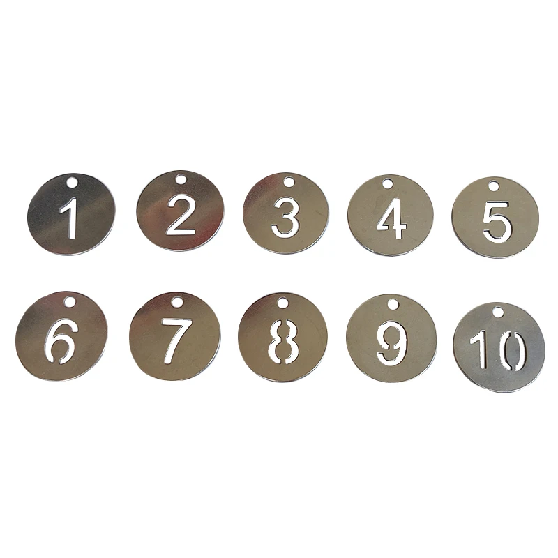 Парето 30 мм, 5 шт., серебристый цвет, пустотелые ключи из нержавеющей стали с кольцами