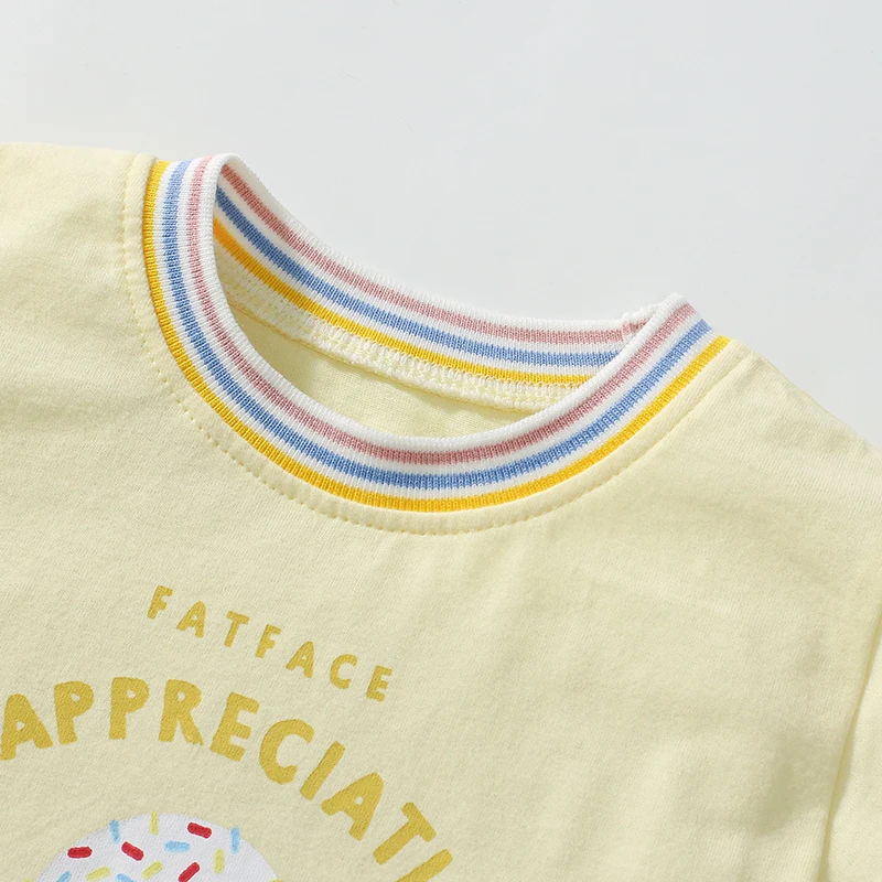 Детская одежда Little maven корейская детская новинка 2023 года летняя футболки с