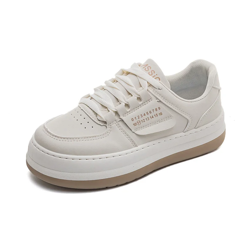 

Korean version of students' casual small white women's 2022 new thick soled raised board shoes ins versatile sneakers