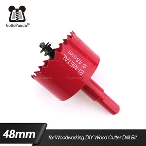 Бесплатная доставка 48 мм Bi-Metal Кольцевые пилы для дерева бит для деревообработки DIY Сверло по дереву