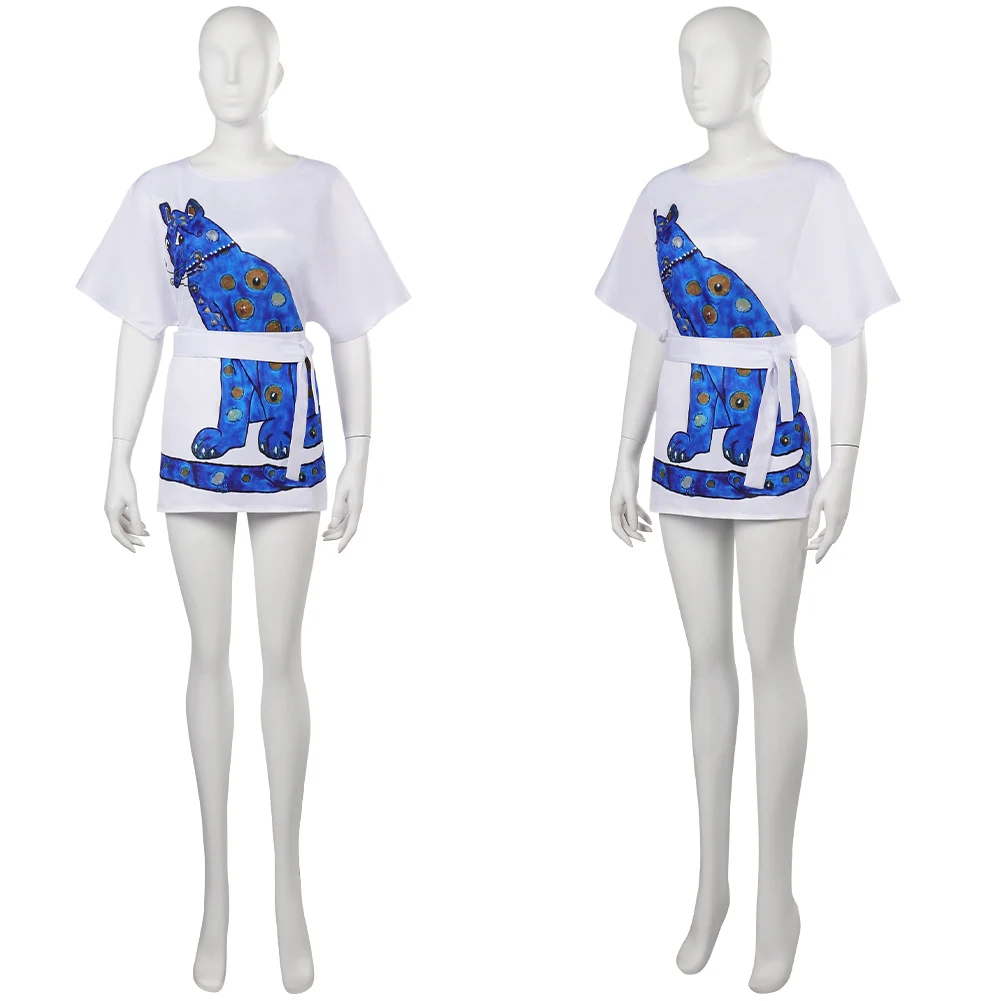 ABBA Cos Agnetha футболка для косплея костюм с поясом девочек винтажное платье ролевых