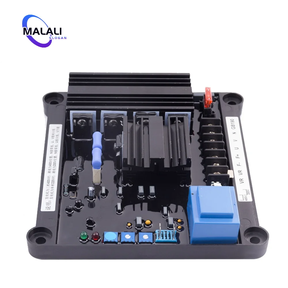 

GB190 AVR Генератор щеток Автоматический регулятор напряжения 20A Модуль стабилизатора возбуждения полной волны AC 220 В 380 В Универсальный комплект xeon