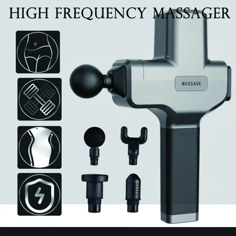 

US/EU Plug 3200r/min High Frequency Conversion Fascia Massage Gun Fascia Deep Vibration Therapy For Muscle Relax & Body Fitness