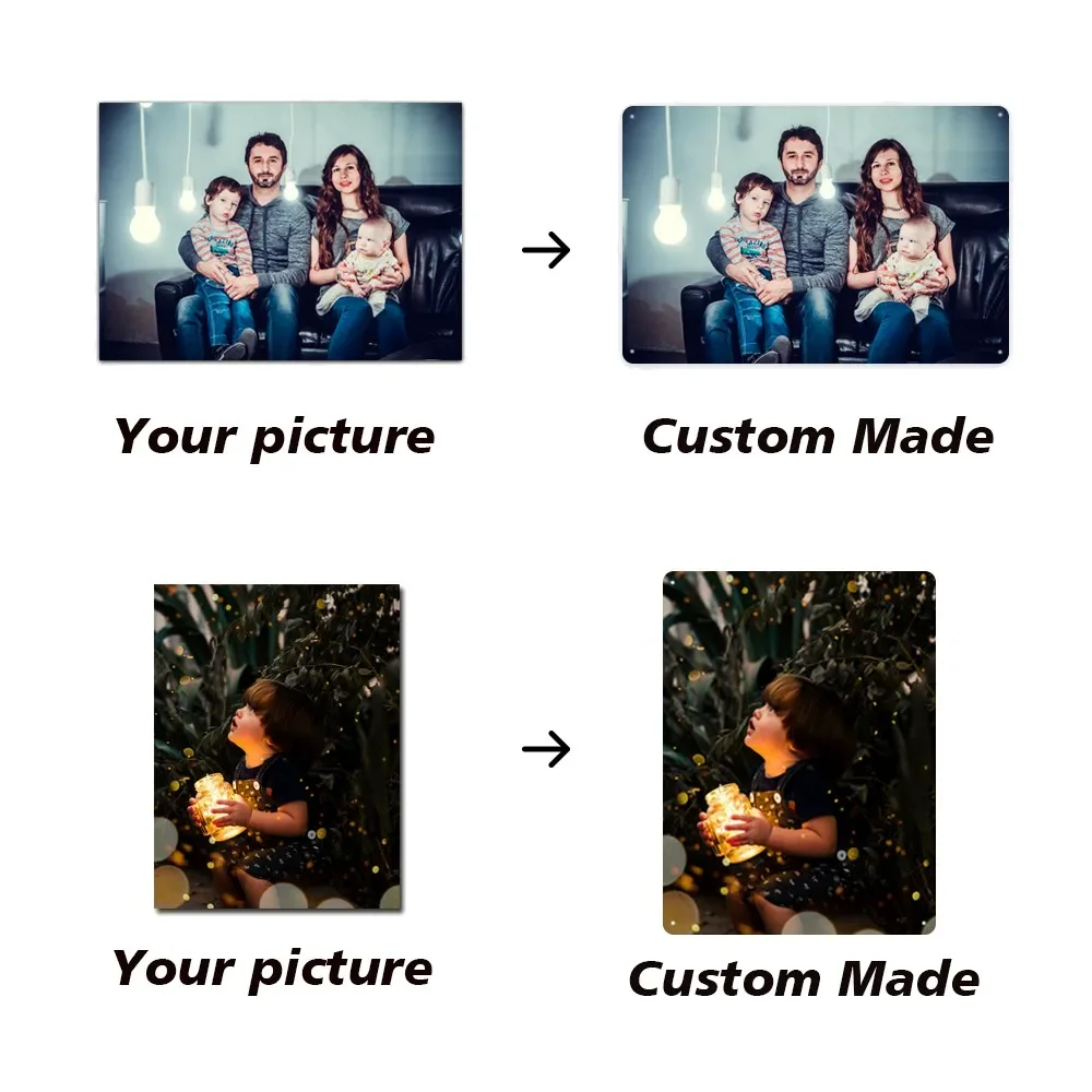 Металлические жестяные вывески на заказ ретро-табличка наклейка стену