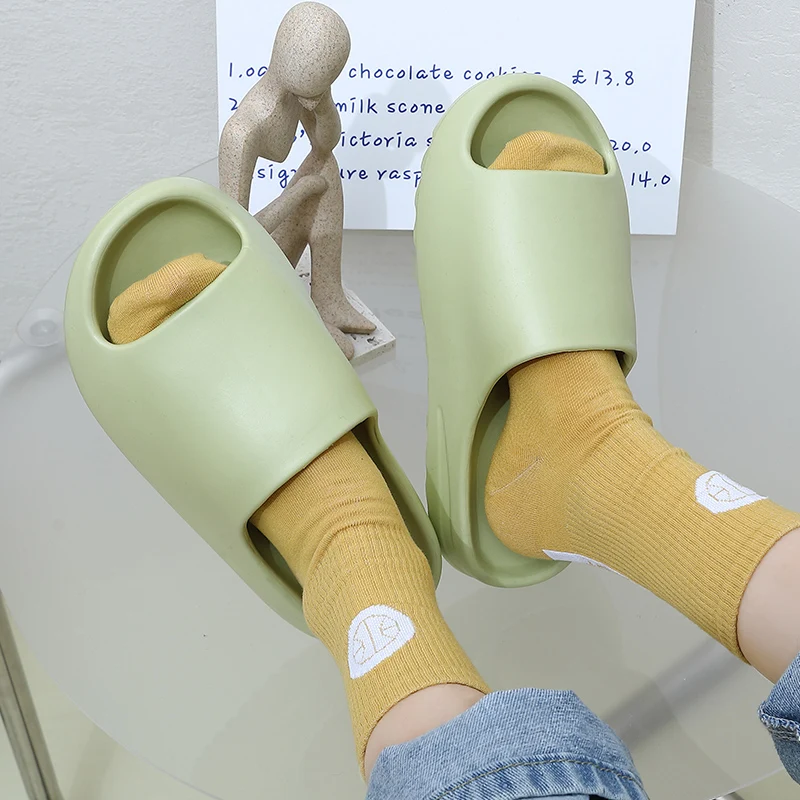 

Women Summer Beach Slippers Luxury Brand Fashion Outdoor Indoor Eva Soft Flip Flops Male Thick Serrated Sole Anti-slip Shoes