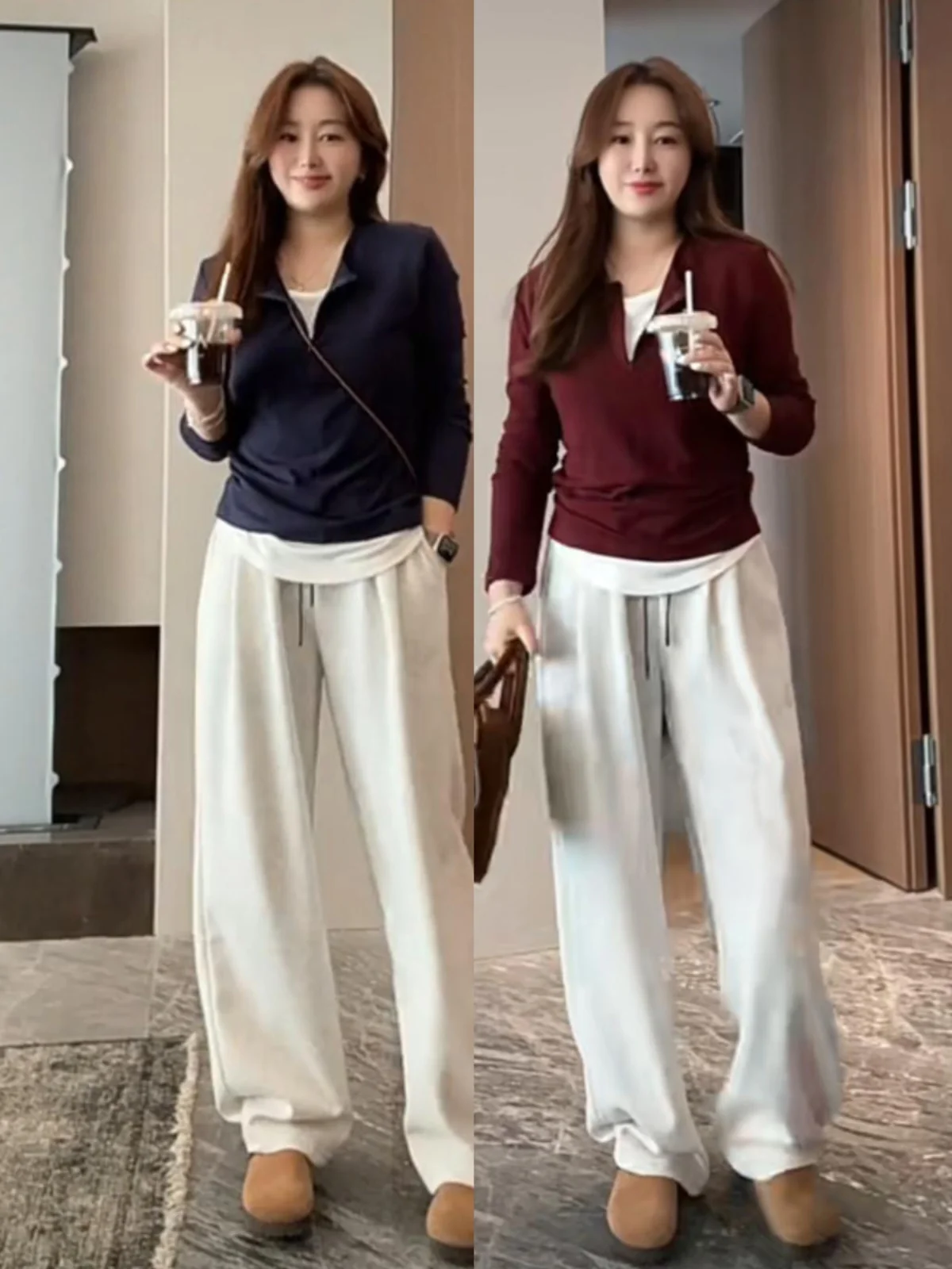 Многослойная футболка больших размеров с плечами женская весенне-осенняя