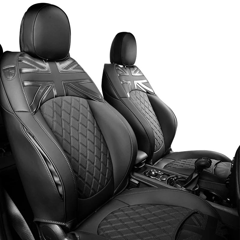 Фото Полный кожаный комплект чехлов для автомобильных сидений, для Mini Cooper F54 F55 F56 F57 F60, аксессуары для интерьера автомобиля Clubman №2