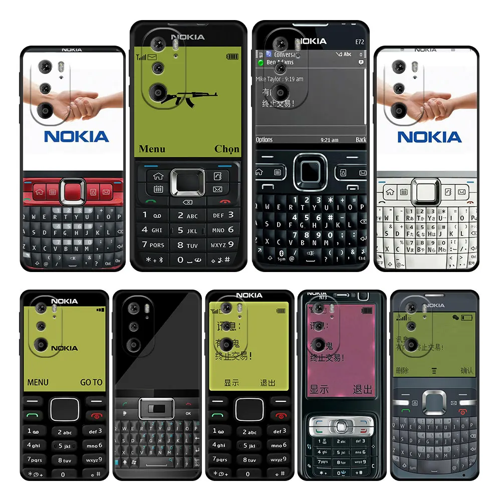 

Cell Soft Case Cover for Moto G71 G51 5G G31 G30 G22 Edge 20 30 Pro G60 S30 One Fusion Fashion Luxury Retro Old Classic Nokia