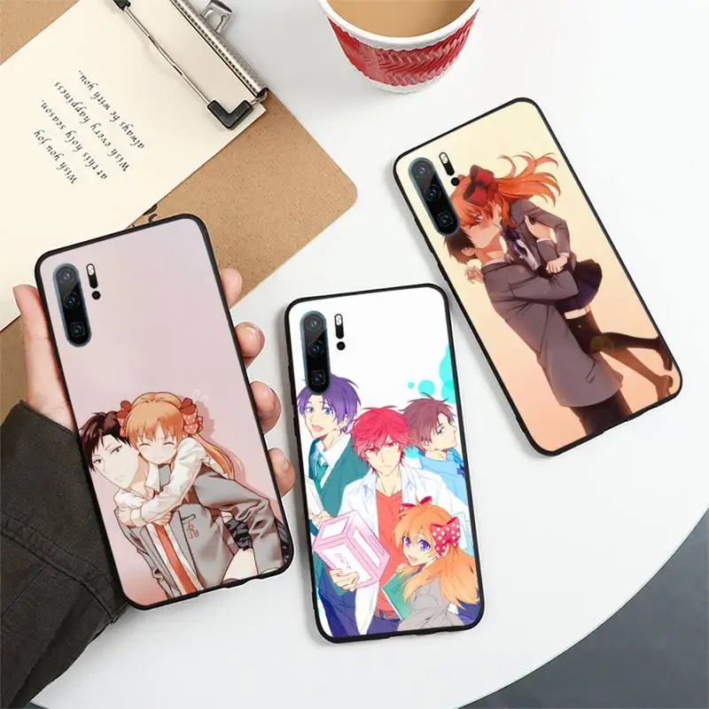 

Monthly Girls' Nozaki-kun anime Phone Case For Huawei honor Mate 10 20 30 40 i 9 8 pro x Lite P smart 2019 Y5 2018 nova 5t