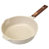 hot sell lightweight die cast aluminum two ways diversion mouth 24cm frying pans nonstick without lid