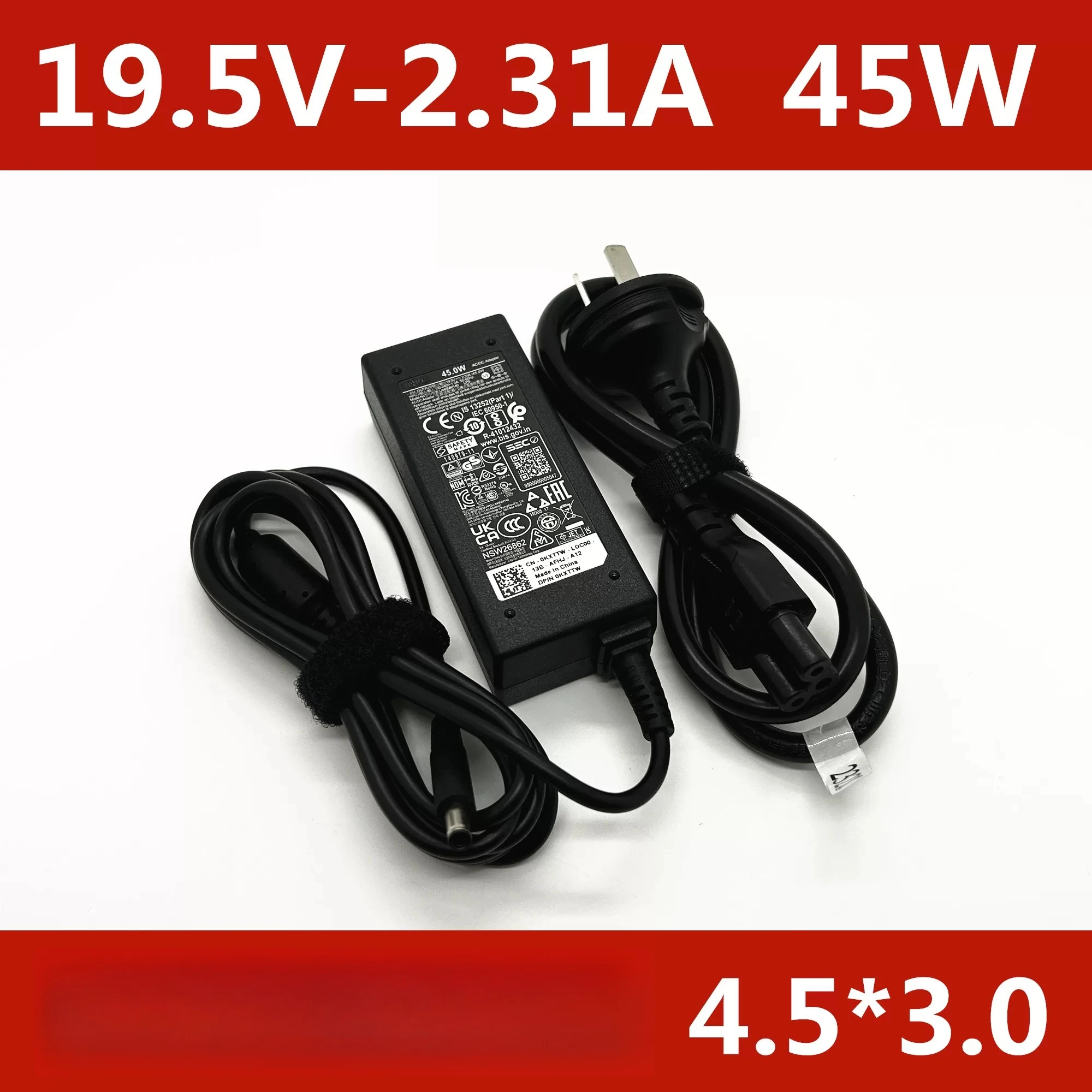 Фото Оригинальный адаптер питания 45 Вт 19.5В 2.31А для Dell 3501 3401 Achievement 3400 №1