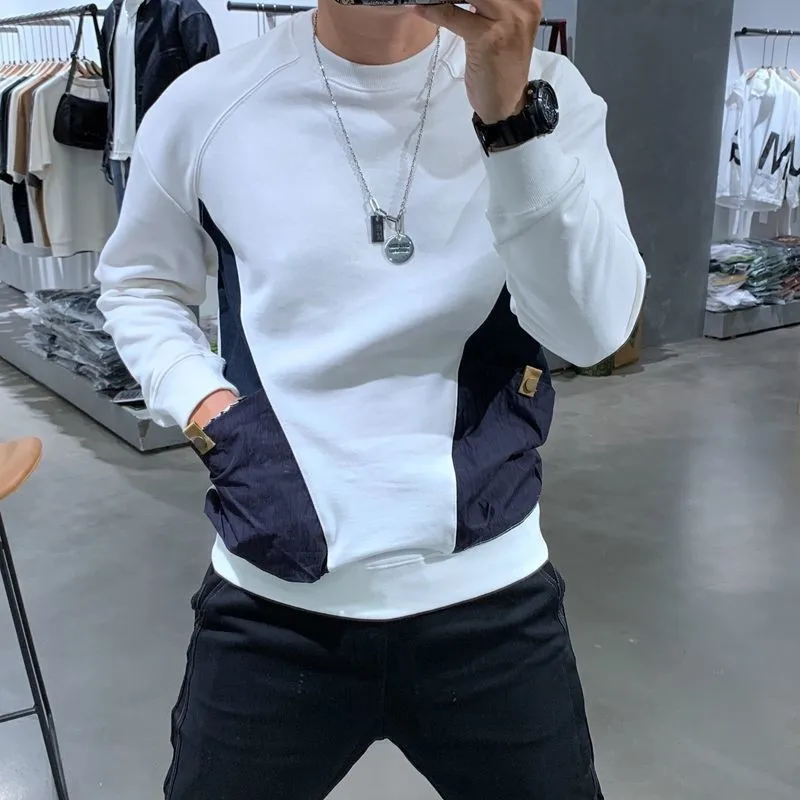 Golf apparel men's sweater autumn and winter outdoor sports loose bottom sweater fashion golf men's bottom sweater