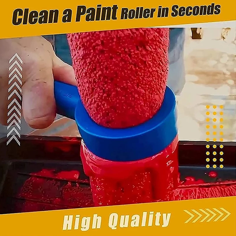 1PC Upgraded Paint Roller Cleaner Super Easy Clean Tools Saver Spinner Brush for Cleaning Sleeve |