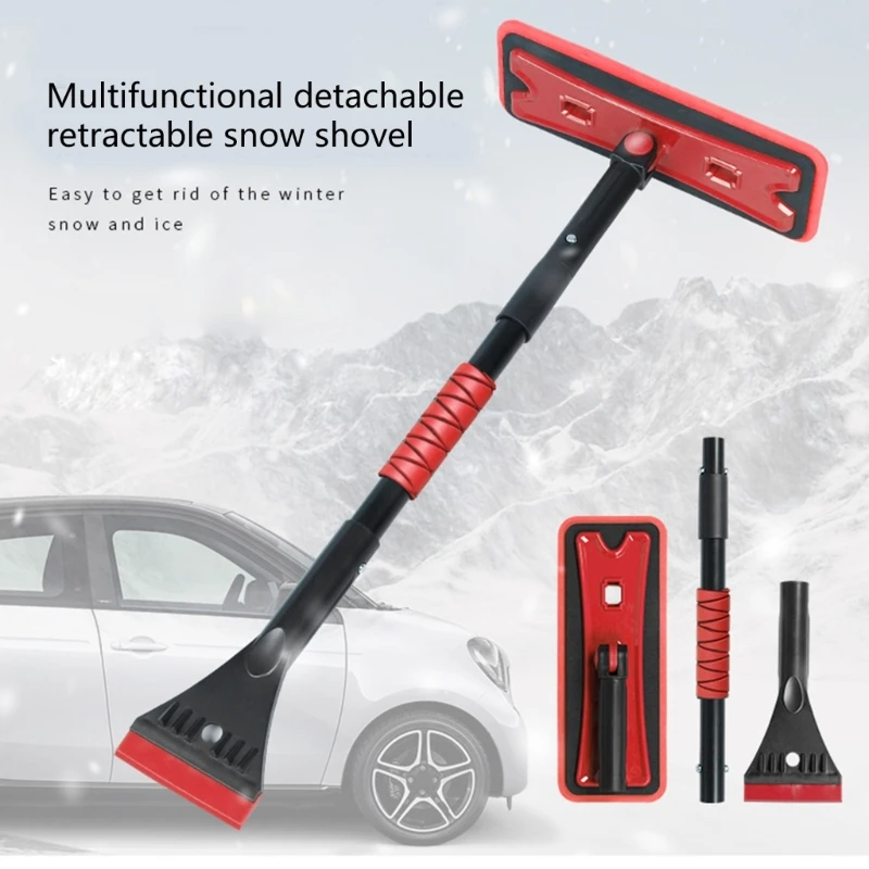 

2022 New Ice Crusher Dual Pivoting Snowbroom and Squeegee with Integrated Ice Scraper Car Ice Scraper Windshield Ice Breake