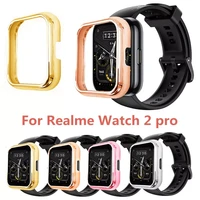 pc protective case for realme watch 2 pro smartwatch cover protection case plastic accessories plating metal sense frame shell