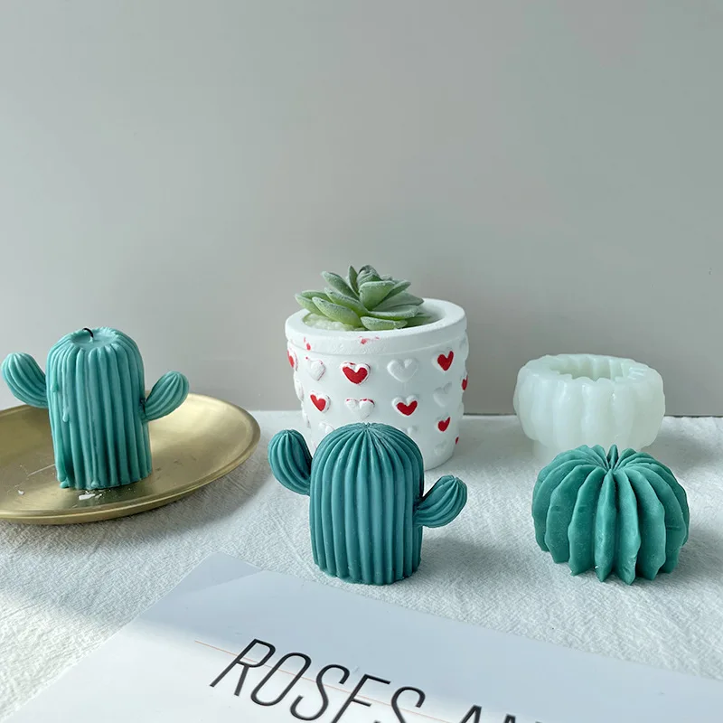 

Cactus Silicone Fondant Moulds Cacti Cake Moulds Set for Making Sugar Chocolate Candy Gum Paste Cupcake Cake Decoration Supplies