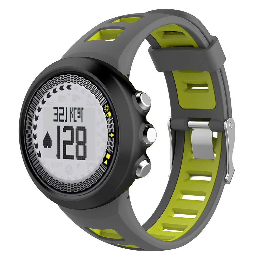 Ремешок силиконовый для SUUNTO Quest M1 M2 M4 M5 M Series универсальный мужской двухцветный