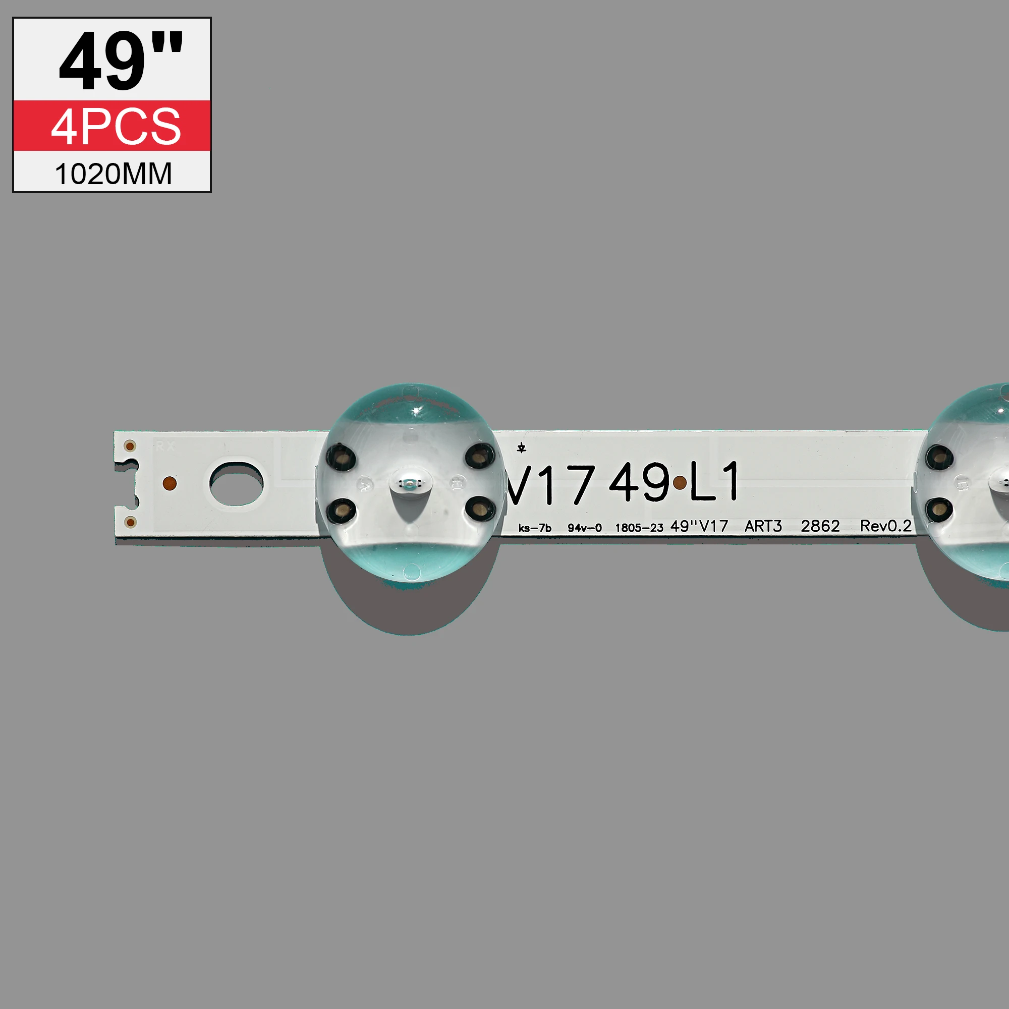 LED Backlight strip(4For LIG 49LJ614V 49UJ6525 49UJ6585 49UV340C 49UJ6565 49UJ651V 49UJ670V 49UJ701V V17 49 R1 L1 ART3 2862 2863