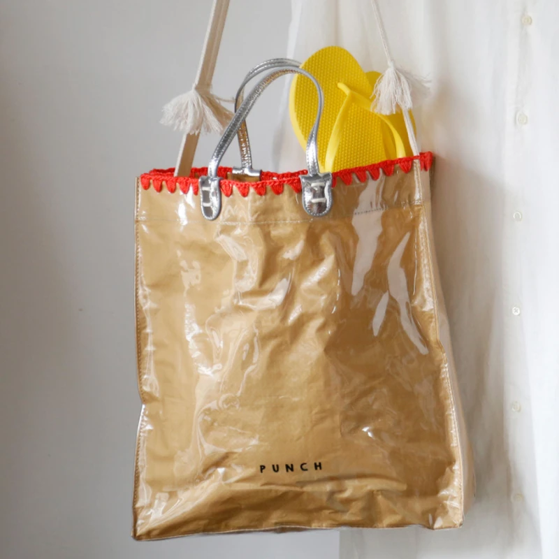 2023 Summer New High-end Design Sense Woven Texture Pvc Handbag Fashion Single Shoulder Messenger Bag Women Purse And Handbags