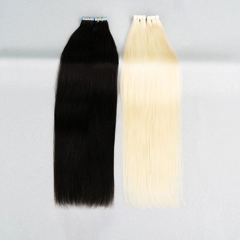 

Maxhair Straight Tape In Hair Extensions Human Hair Skin Weft Extension Invisible Tape Ins Brazilian Bulk Virgin Hair Black Ever