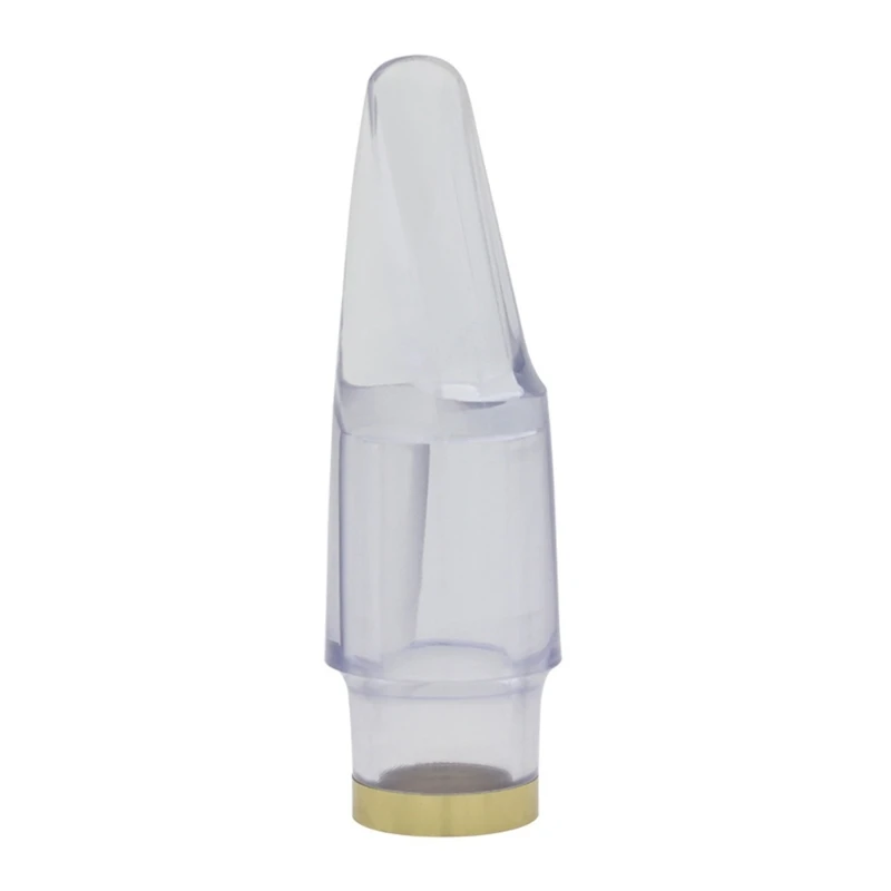 

Alto Saxophone Transparent ABS Saxo Mouthpiece Clear Bolwtorch with Cork Parts Medium Tone Saxophone Mouthpiece Used for Perform