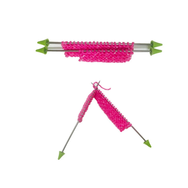 10 шт. разноцветные протекторы для вязальных игл (2 размера)